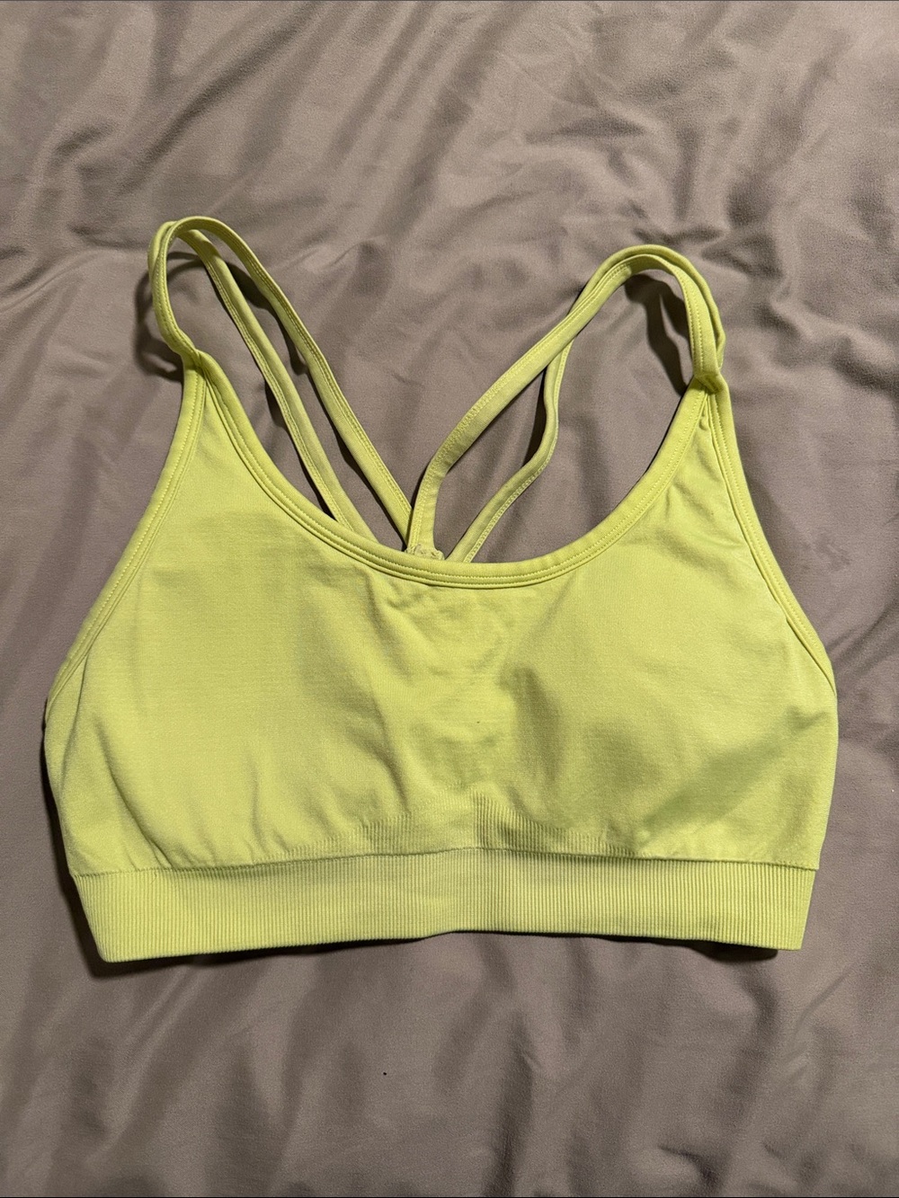 Fabletics Jana Seamless Sports Bra S - Neon - EUC